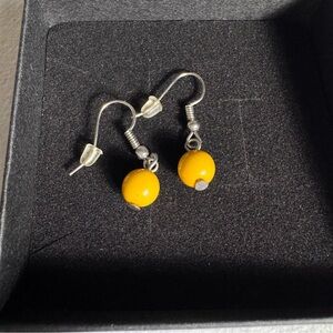 Vintage Yellow Beaded Drop Earrings Bundle 3 for $15! Offers Welcome!